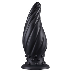 DarkSil Plug Spiral Pik S 12.5 x 5.2cm Noir
